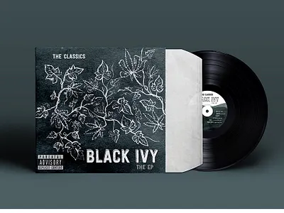Black Ivy Album Art album art album artwork album cover album cover design brand concept brand identity branding branding design design design process hand drawn hand drawn illustration logo marijuana