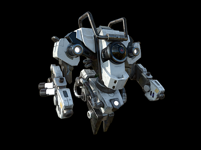 Robot KEEPER 3d 3d model design game model modelling texture