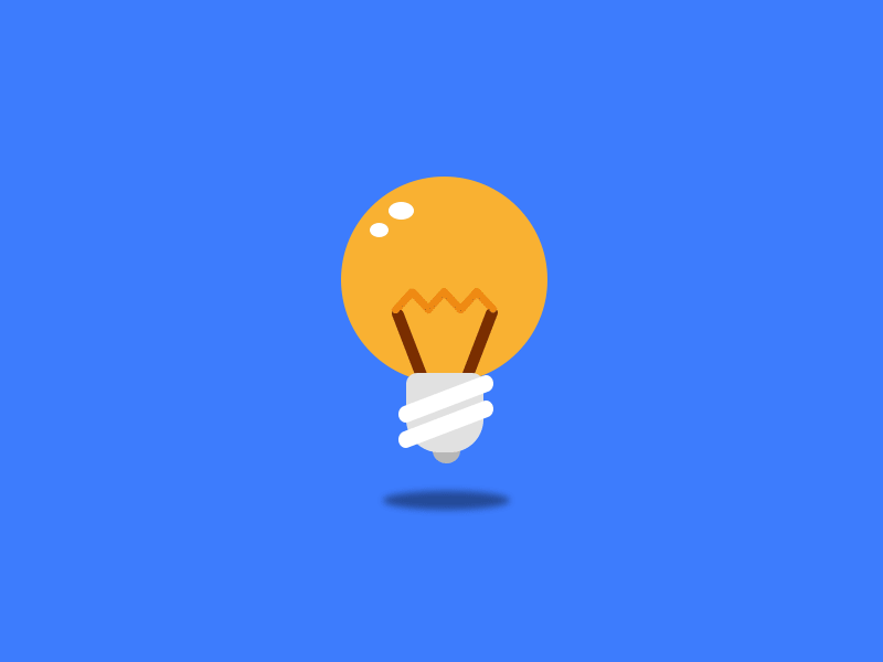 Light bulb ae animation cute simple