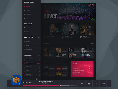 Music Player music music player playlists ui website