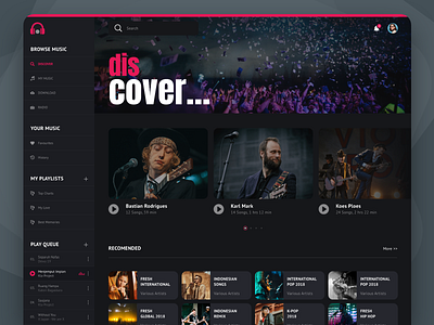 Music playlist zoom music music player playlists ui website