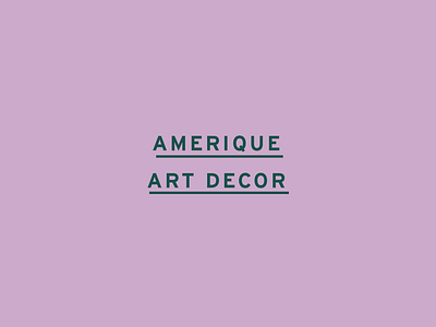 Art & Decor Logo art branding branding design decor elegant interior interior design logo simple underline