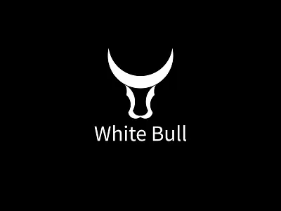 White Bull branding flat illustration logo logodesign logodesigner logodesigns minimal minimalist