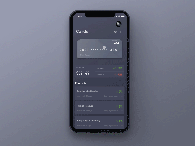 Day 4_bank financing animation design gif ios ui ux