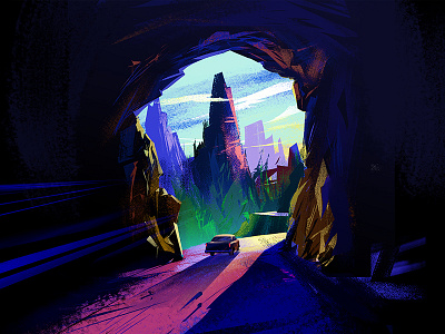 Travel art coloful design digitalpainting illustration mountain photoshop