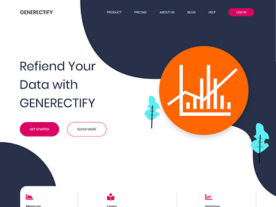Generectify Landing Page Design adobe xd design landing page ui ux web website