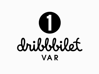 Dribbbilet Var dribbble logo symbol ticket