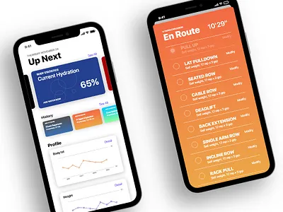 Workout App concept app concept design flat ios ui ux workout
