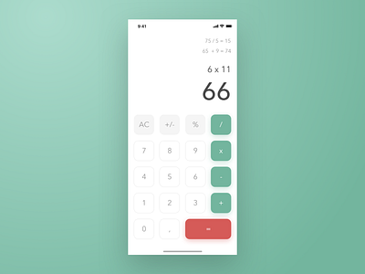Daily UI #004 - Calculator 004 calculator daily ui dribbble ui ux design ui design user inteface