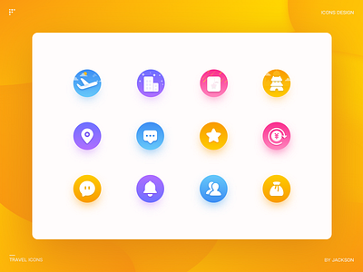 Travel App Icons2 图标