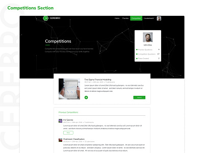 Cerebro - Competitions branding cerebro design desktop app figma graphic green illustration illustrator sdslabs typography ui user center design user experience user interface ux vector web design