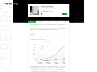 Cerebro - Problem Page branding cerebro design desktop app figma graphic green illustrator sdslabs typography ui ui ux ui ux design ui ux designer user center design user experience user interface ux vector web design
