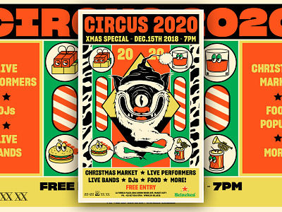 Circus 2020 - December 2018 - D&AD art direction branding festival graphic design illustration poster