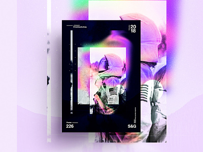 –Beyond Space astronaut color design freelance gradient history illustrator nasa photoshop poster posteraday scifi space