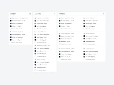 Filters airports filters flight app flights sort travel web