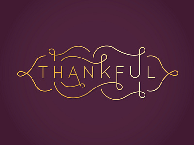 Thankful flourishes hand lettering letters thankful thanksgiving