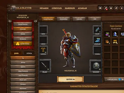 Medieval Game UI archer game game app hero knight medieval soldier