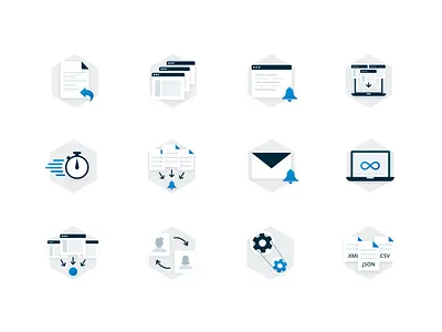 Illustration Icon Set app clean flat icon icons illustration simple website