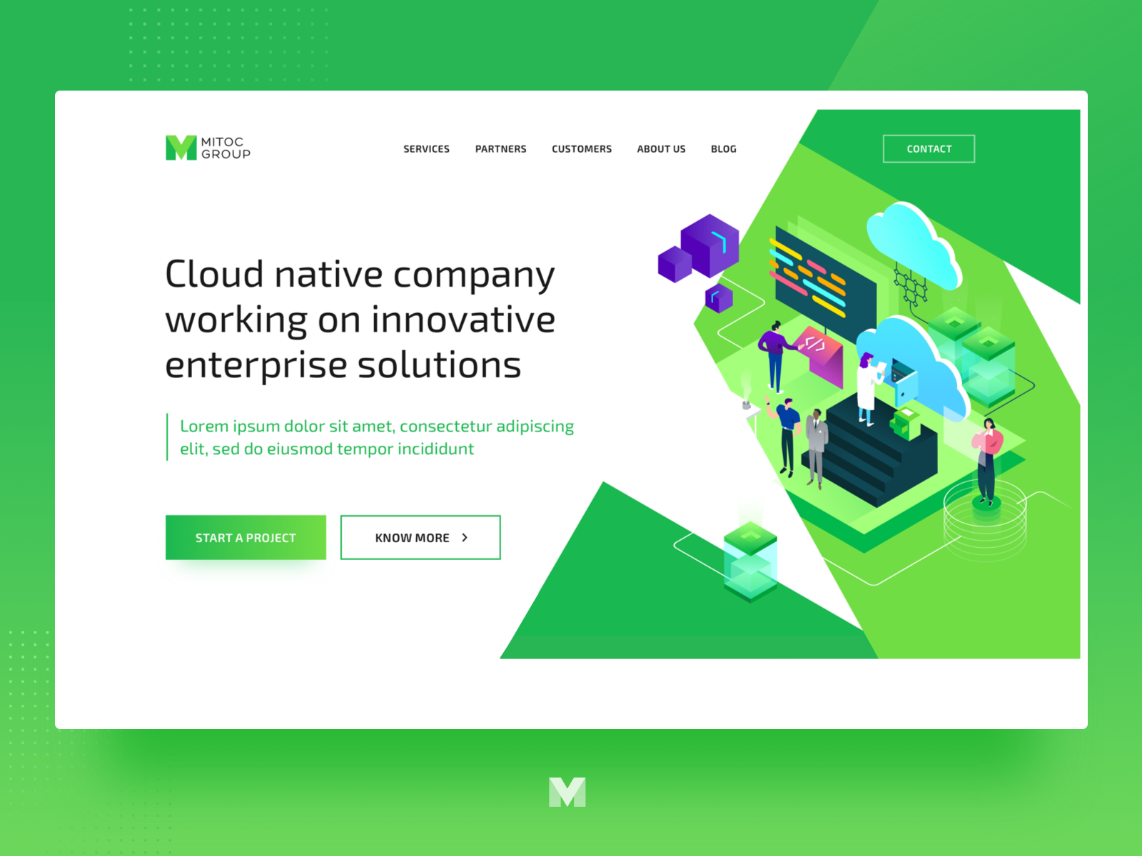 Example of Mitoc Illustration & Website