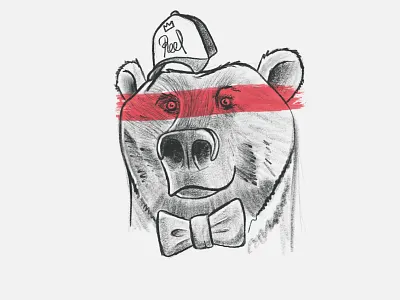 Ours bear design draw drawing icon icons illustration illustrator logo logodesign logodesigner logotype reel typography vector