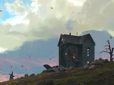 Cults art illustration matte matte art photoshop wacom