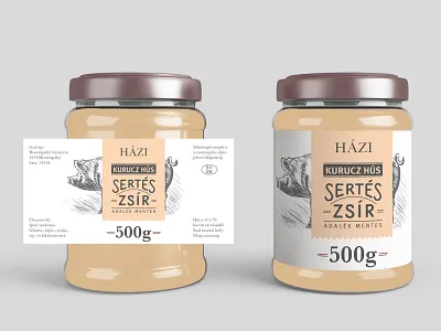 Pork Fat label design branding butcher butchery design graphicdesign hand lettering handlettering label design lettering packaging retro vintage