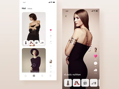 Fashion short video anchor app buy clothes fashion fashion app fashion short video like live shopping short video ui ux video video app