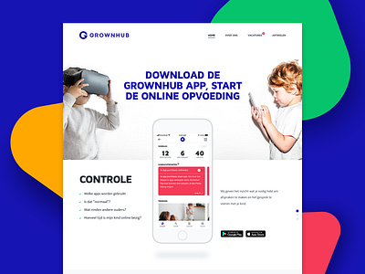 Grownhub Website dutch ui website