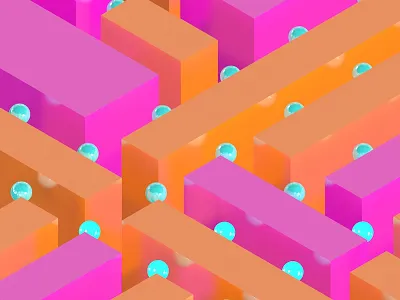 Isometric Render_2 3d c4d cinema 4d isometric shapes