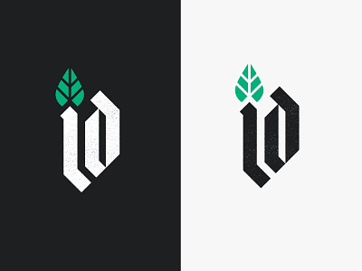 Imago Dei Logo blackletter bold custom font imago dei leaf logo logo design non profit non profit non profit organization