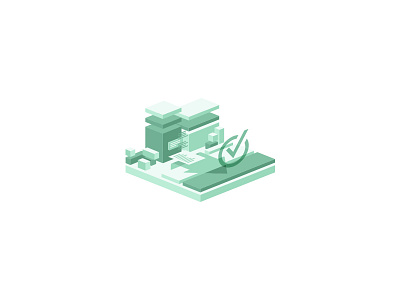 Hyperb icon green icon icon app isometric logo web