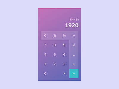 Daily Ui - Calculator App calculator app dailyui dailyui 004