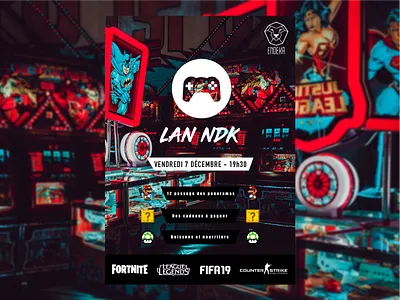 Gaming Event Poster esport gaming lan poster