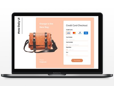 #002 Credit Card Checkout ui daily 002 checkout form credit card checkout daily daily challange design desktop ui design ui ux uidaily webdesign