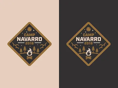 Camp Navarro Badge badge branding camping design graphic design illustration logo outdoors