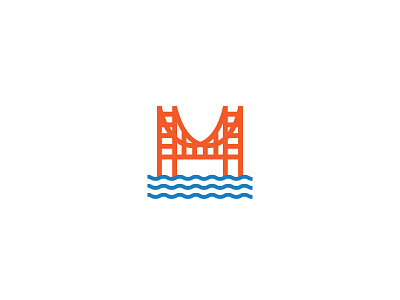 M branding california design golden gate bridge illustration logo san francisco