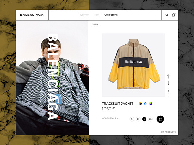 Balenciaga balenciaga design landing minimal mode style valentin semes web webdesign webpage