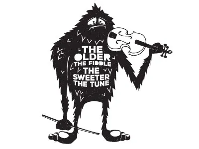 Sad Yeti character art illustration tshirt art