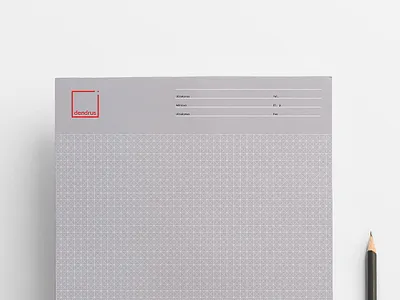 Dendrus notebook arch architectural brandid logo minimal notebook rebrand rebranding rectangle rectangle logo rectangular red logo redesign sketchbook stationary stationery wordmark wordmark logo
