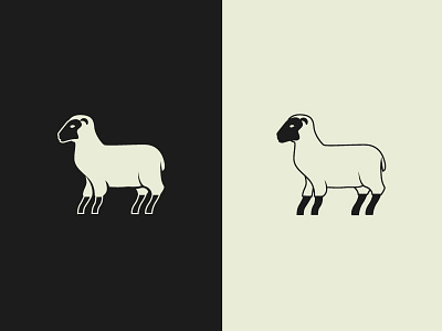 White Sheep Icon animal animal icons animal logo black concept graphic system icon logo mexico restaurant white