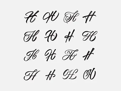 H Exploration brush script brushpen brushtype calligraphy custom type hand lettering hand made type handlettering handmade handmadetype lettering logotype script sketch texture tombow type typography
