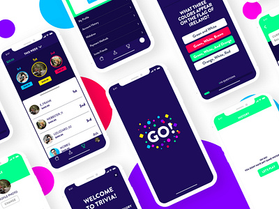 Trivia Web Flow app branding challenge daily ui design flow gaming icon illustration illustrator ios 12 sketch typography userexperience uxui web