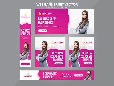 Business Web Banner Set Vector Templates banner ad banner ads banner bazaar banner design banner set black friday business banner free banner free logo freebie freebie psd illustration logo icon mockup psd banner typography vector banner web banner web banner set web banners