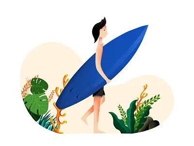 Beach boy procreate beach boy