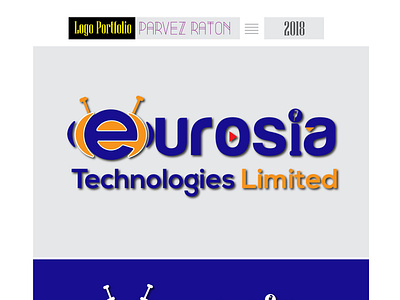 Eurosia Technologies_Logo Design_Parvez Raton awesome design branding icon illustration illustrator logo logo a day logoseeker radio show tech logo technologies technology technology logo typography vector youtube