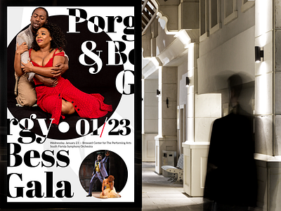 Porgy & Bess Gala opera poster theater typography