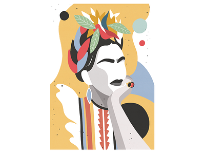 FRIDA colour design draw frida illustration ilustrator ipadpro photoshop procreate