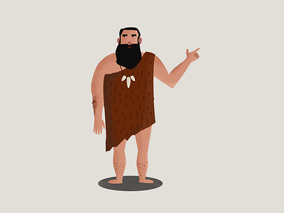 Oh my god, look at that beard! affinitydesigner beard caveman character draw illustration