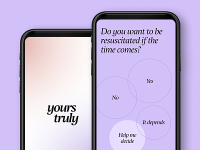 Yours Truly app branding ui