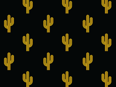 Cacti Pattern design geometric icon illustration lines minimal vector